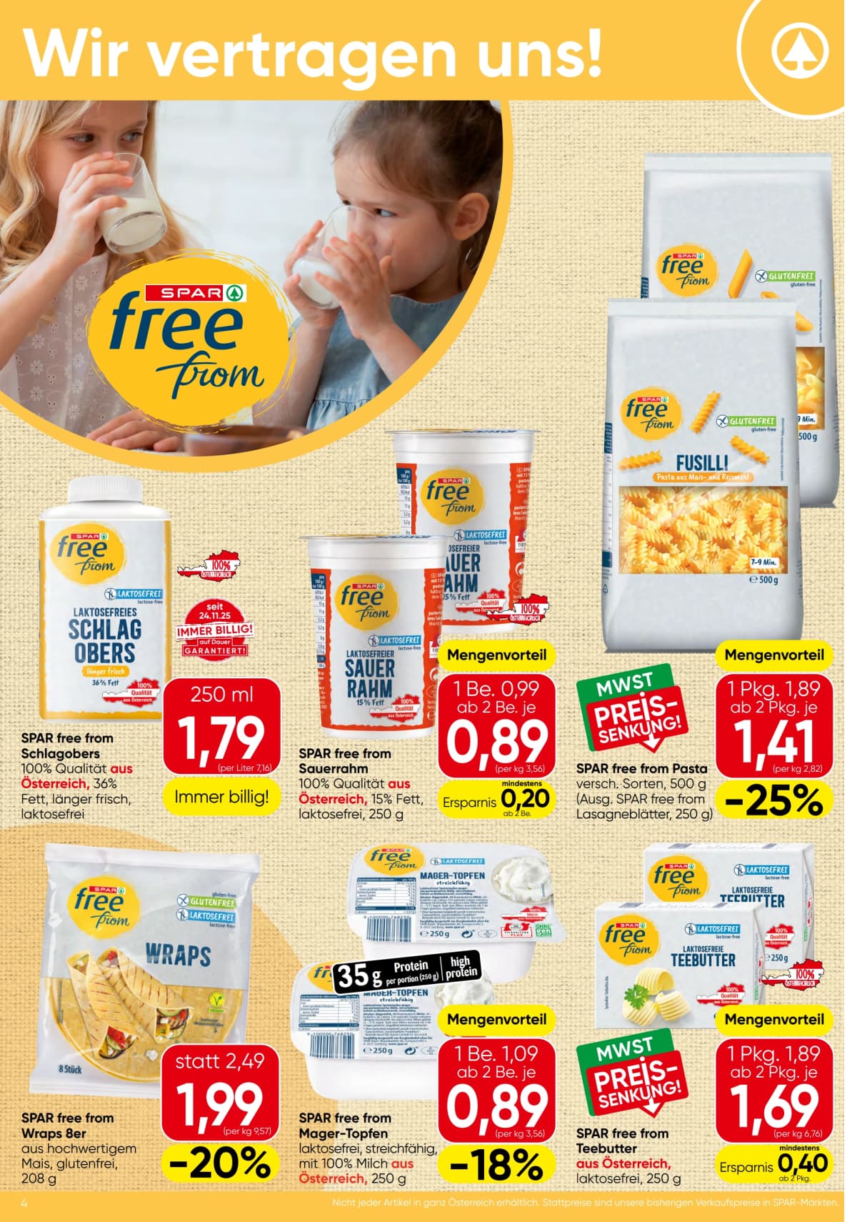 Seite 4 des Spar Flugblatts – Aktuelle Angebote