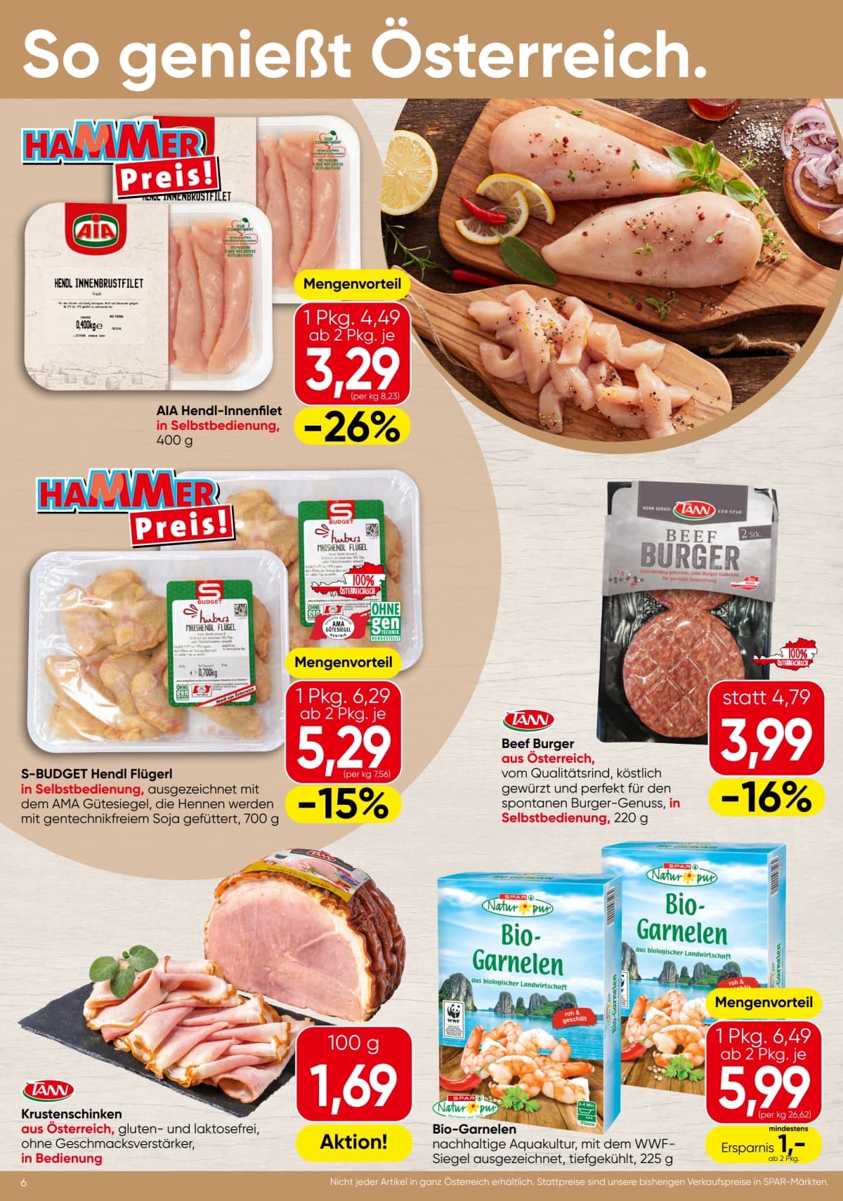 Seite 6 des Spar Flugblatts – Aktuelle Angebote