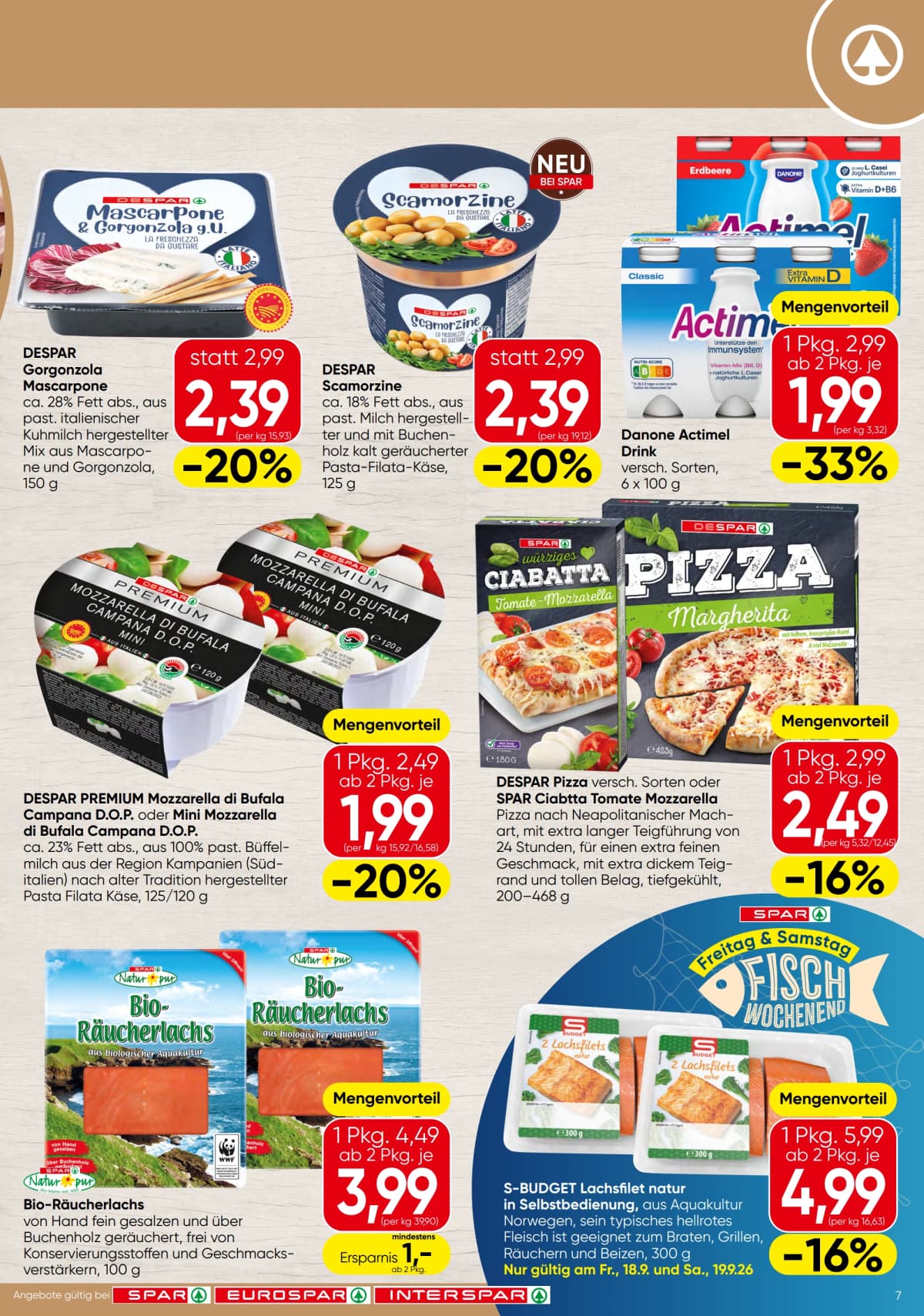 Seite 7 des Spar Flugblatts – Aktuelle Angebote