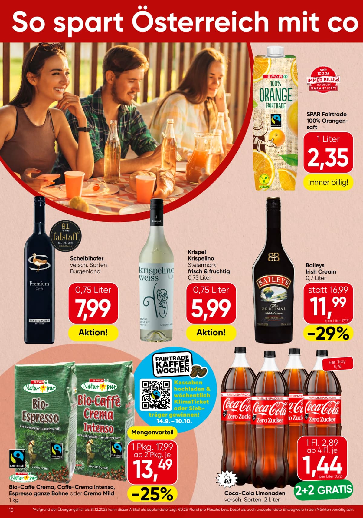 Seite 10 des Spar Flugblatts – Aktuelle Angebote