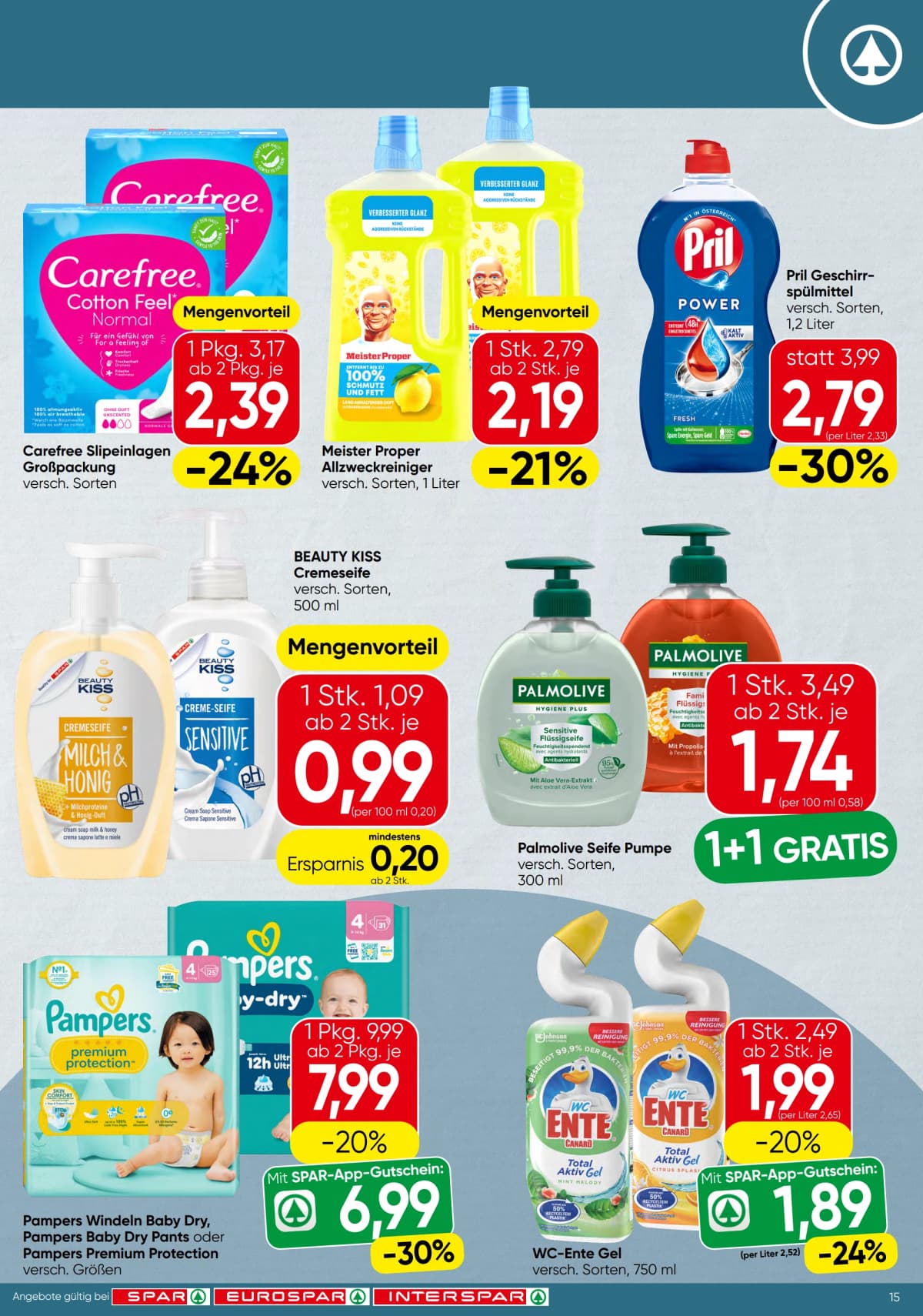 Seite 15 des Spar Flugblatts – Aktuelle Angebote