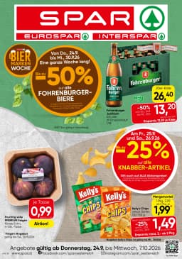 Seite 1 des Spar Prospekts Aktuelle Angebote