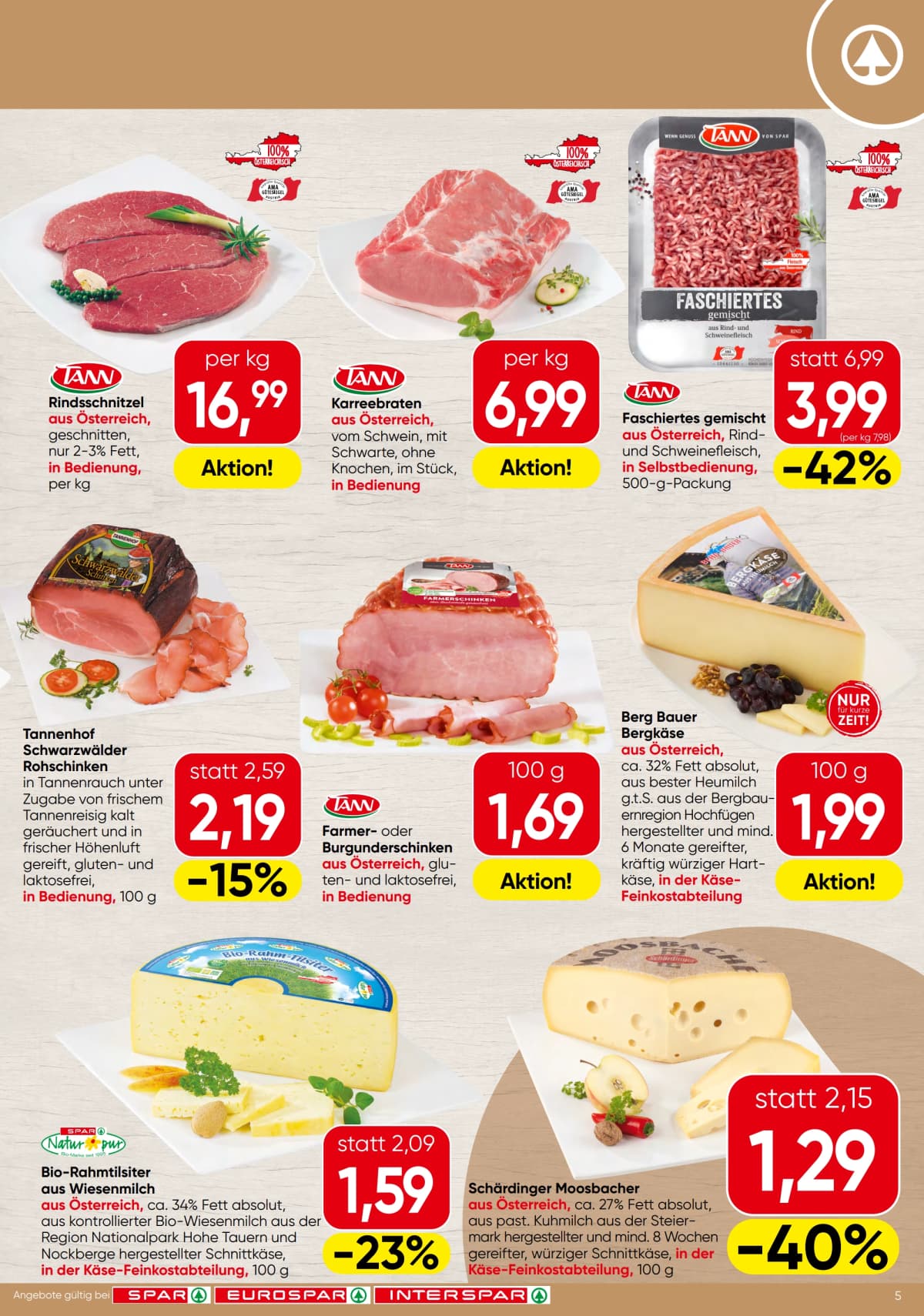 Seite 5 des Spar Flugblatts – Aktuelle Angebote