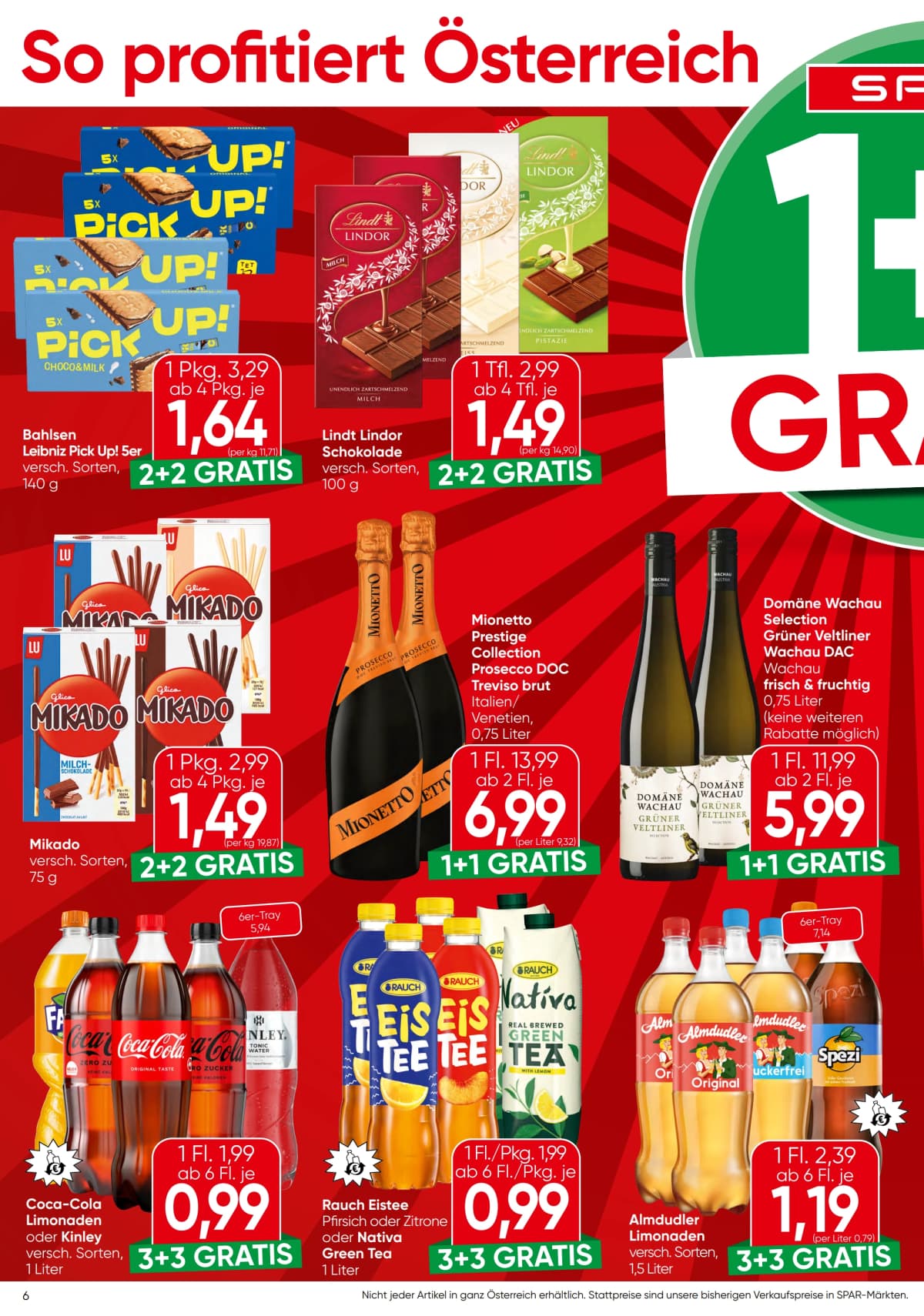 Seite 6 des Spar Flugblatts – Aktuelle Angebote