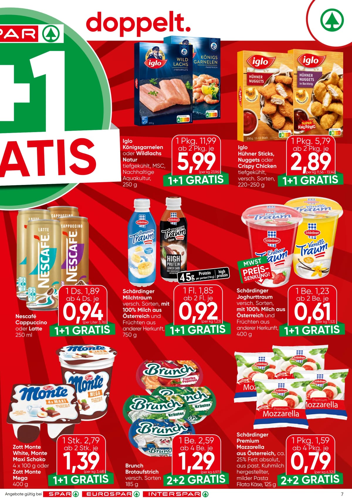 Seite 7 des Spar Flugblatts – Aktuelle Angebote