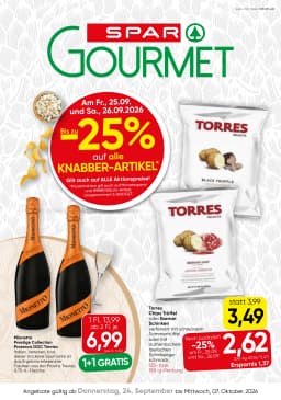 Seite 1 des Spar Prospekts Gourmet