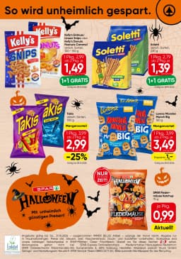 Seite 4 des Spar Prospekts Halloween