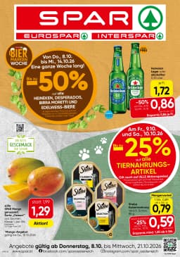 Seite 1 des Spar Prospekts Aktuelle Angebote
