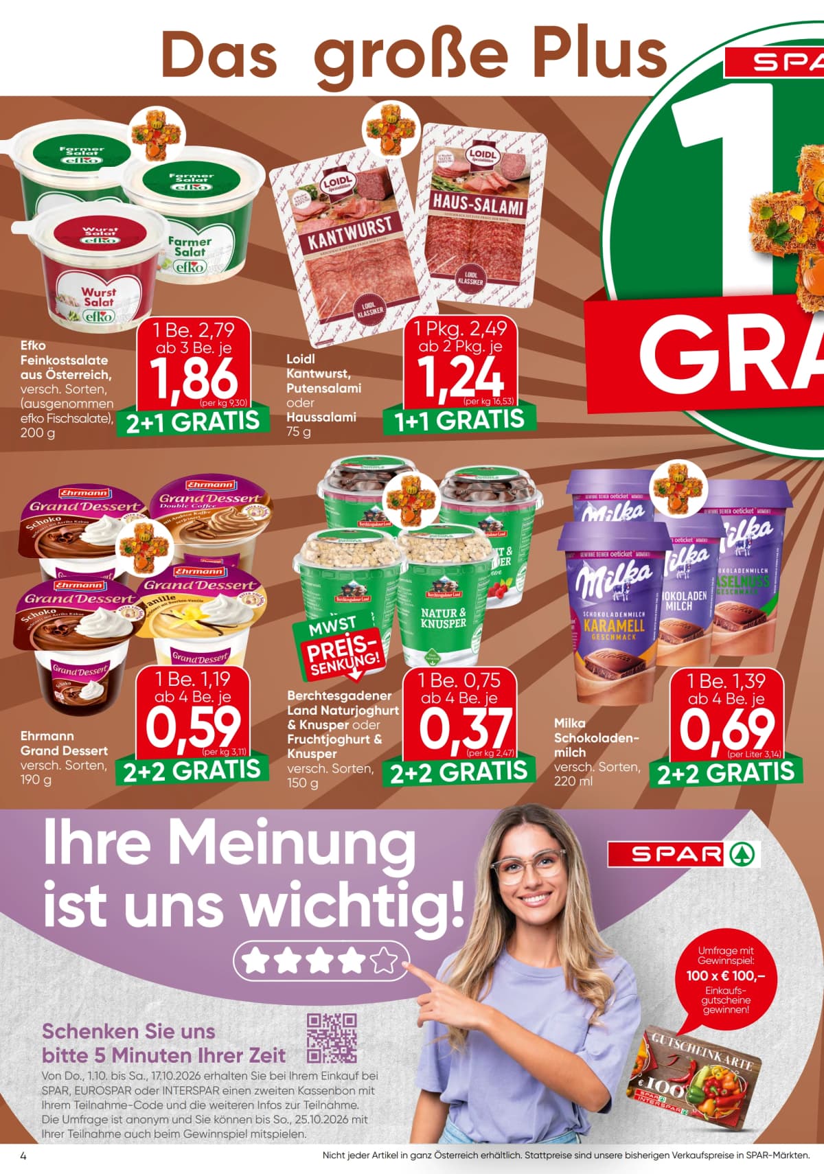 Seite 4 des Spar Flugblatts – Aktuelle Angebote