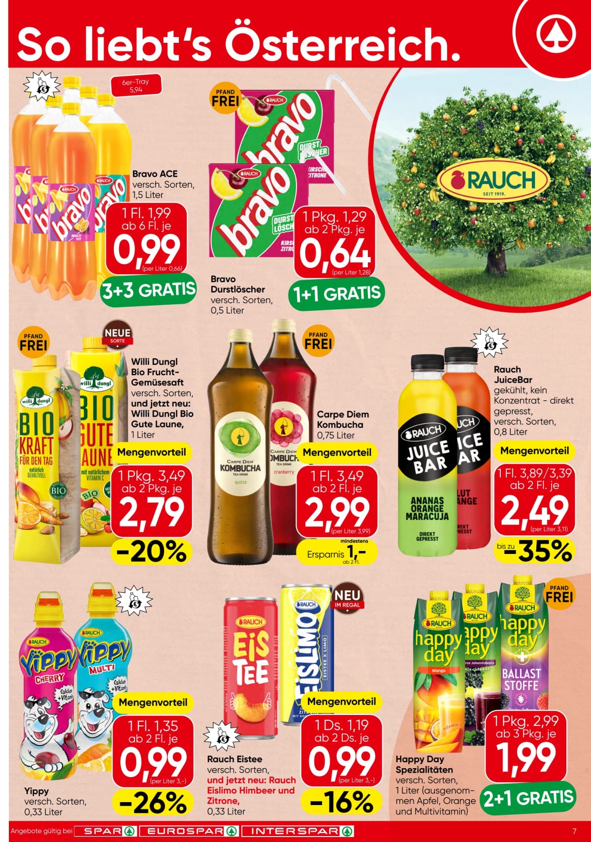 Seite 7 des Spar Flugblatts – Aktuelle Angebote