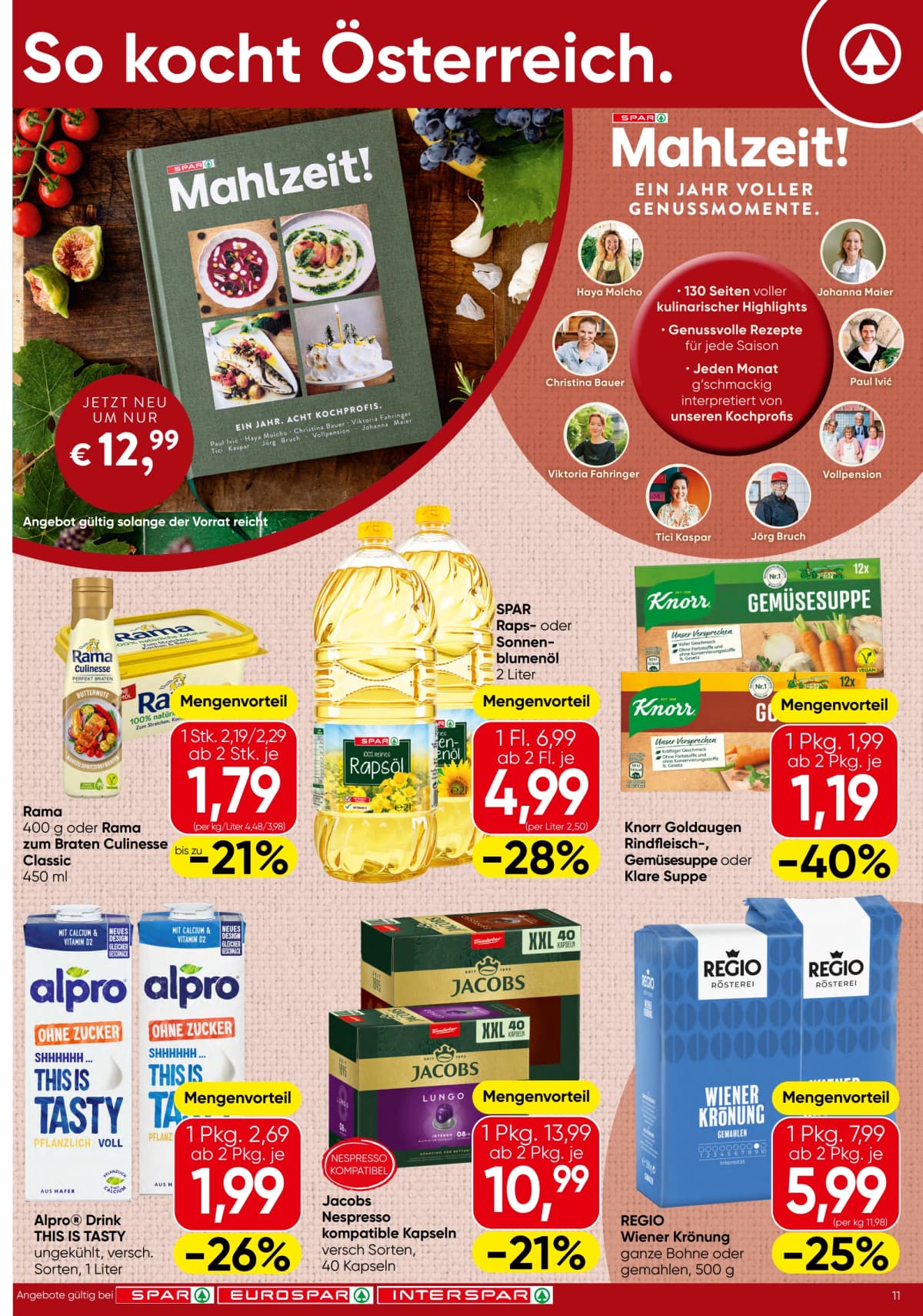 Seite 11 des Spar Flugblatts – Aktuelle Angebote