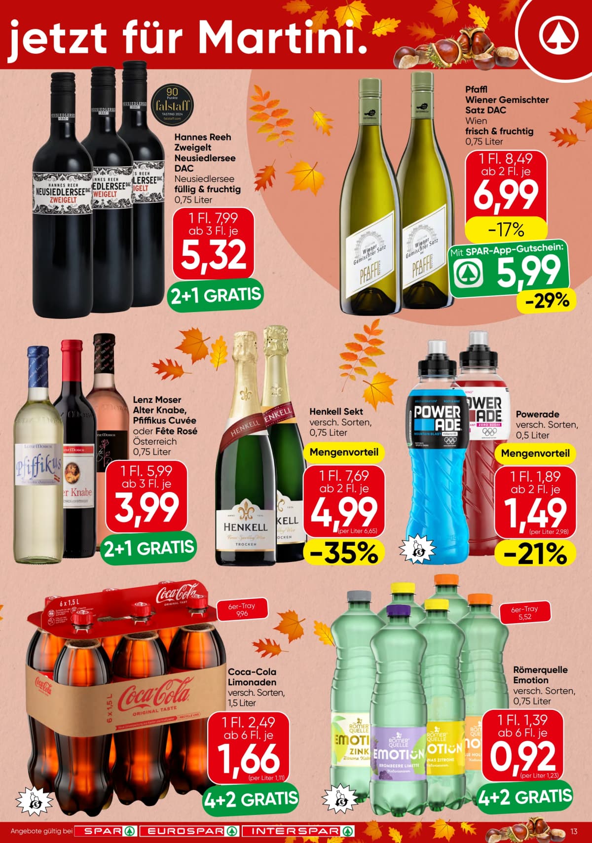 Seite 13 des Spar Flugblatts – Aktuelle Angebote