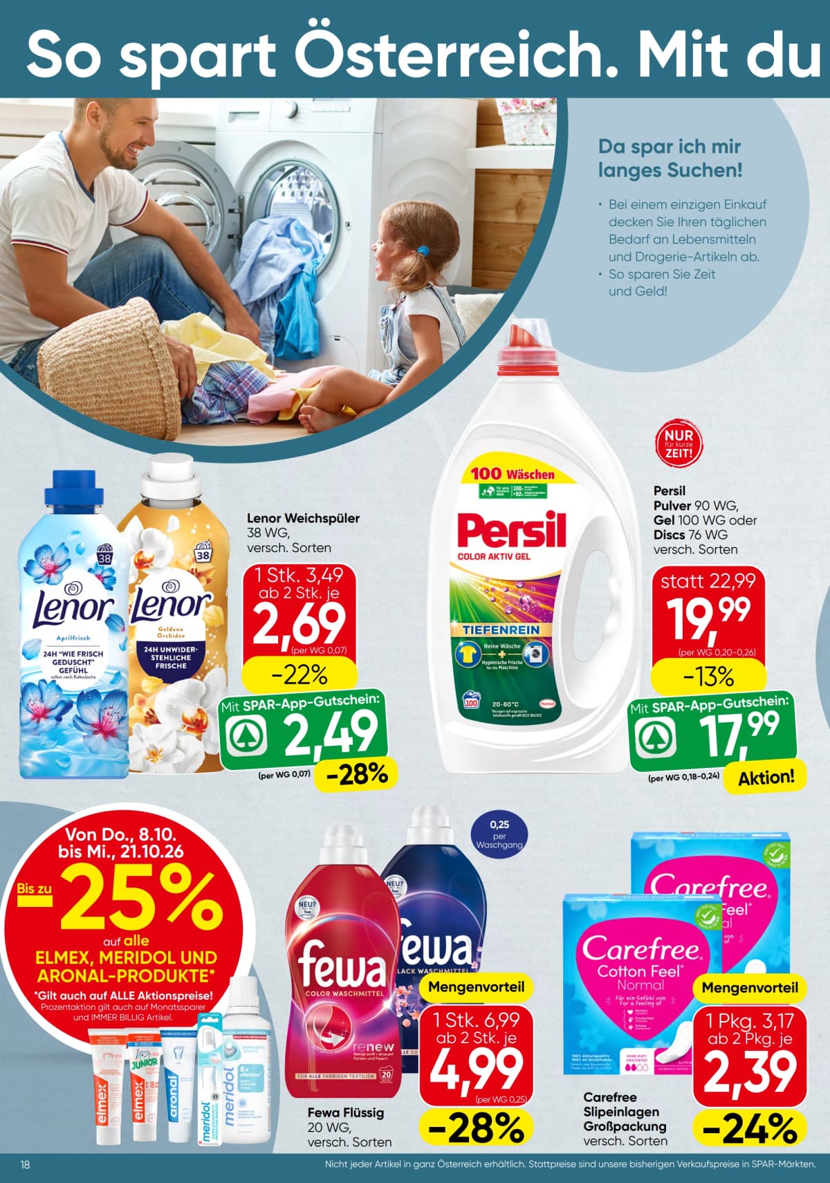 Seite 18 des Spar Flugblatts – Aktuelle Angebote