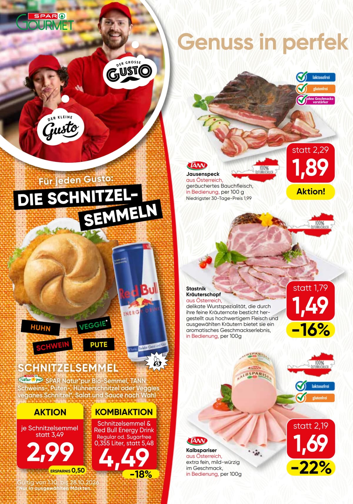 Seite 6 des Spar Flugblatts – Gourmet