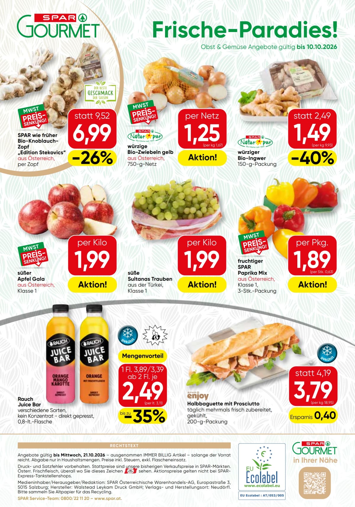 Seite 12 des Spar Flugblatts – Gourmet