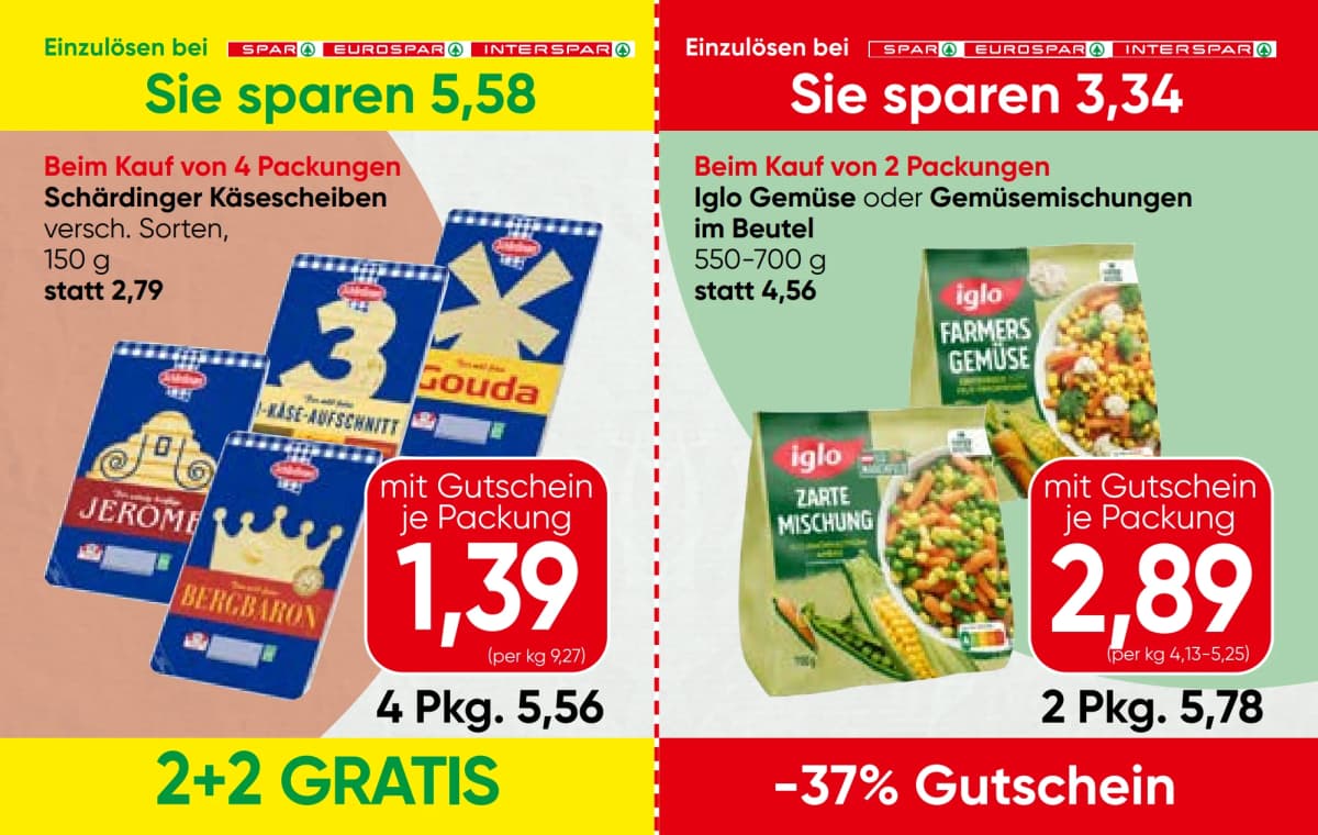 Seite 7 des Spar Flugblatts – Gutscheinheft