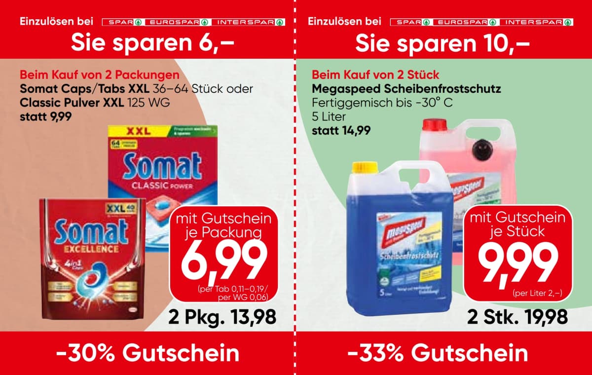 Seite 13 des Spar Flugblatts – Gutscheinheft