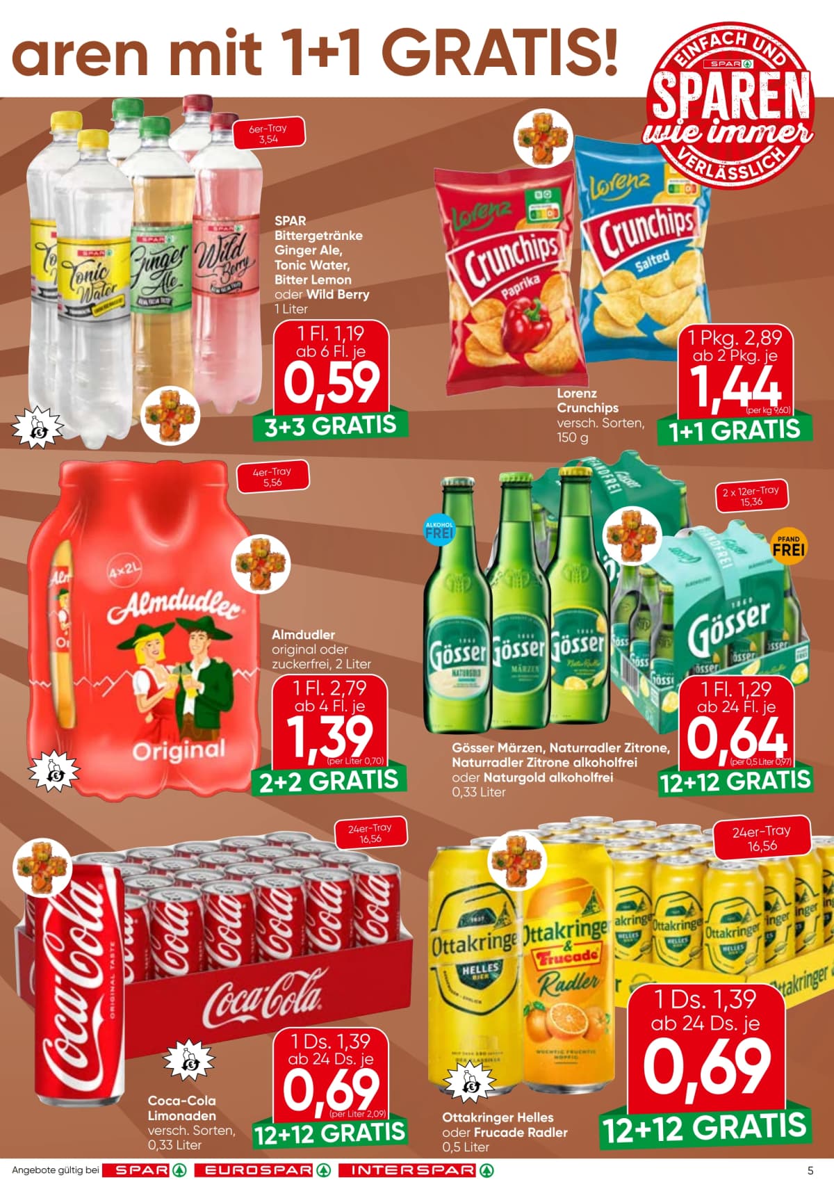 Seite 5 des Spar Flugblatts – Aktuelle Angebote