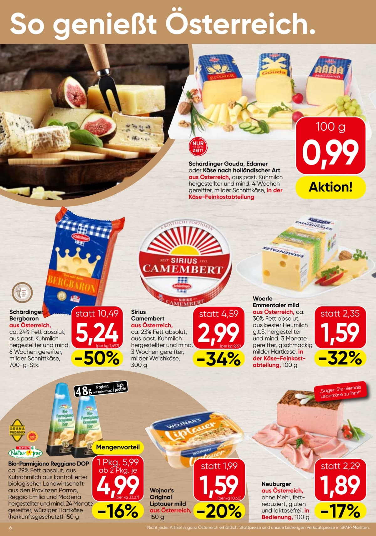 Seite 6 des Spar Flugblatts – Aktuelle Angebote