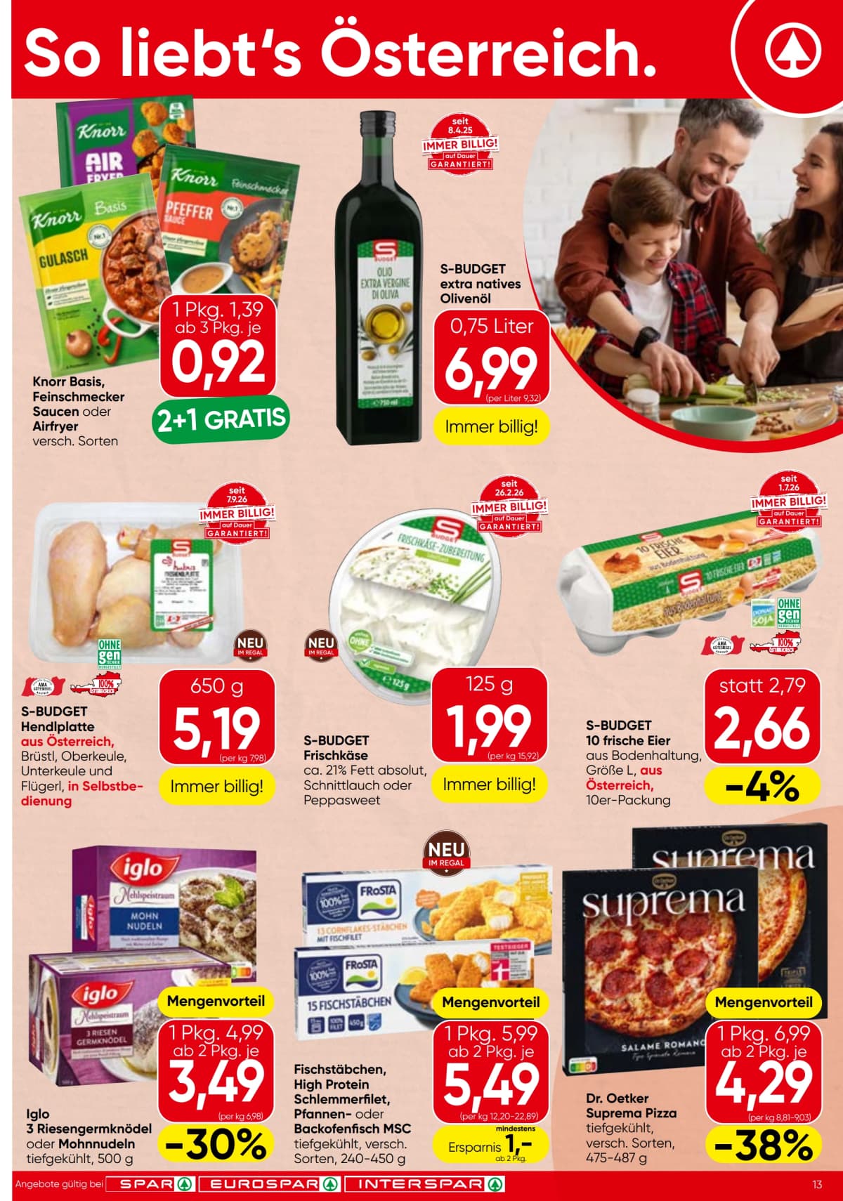Seite 13 des Spar Flugblatts – Aktuelle Angebote