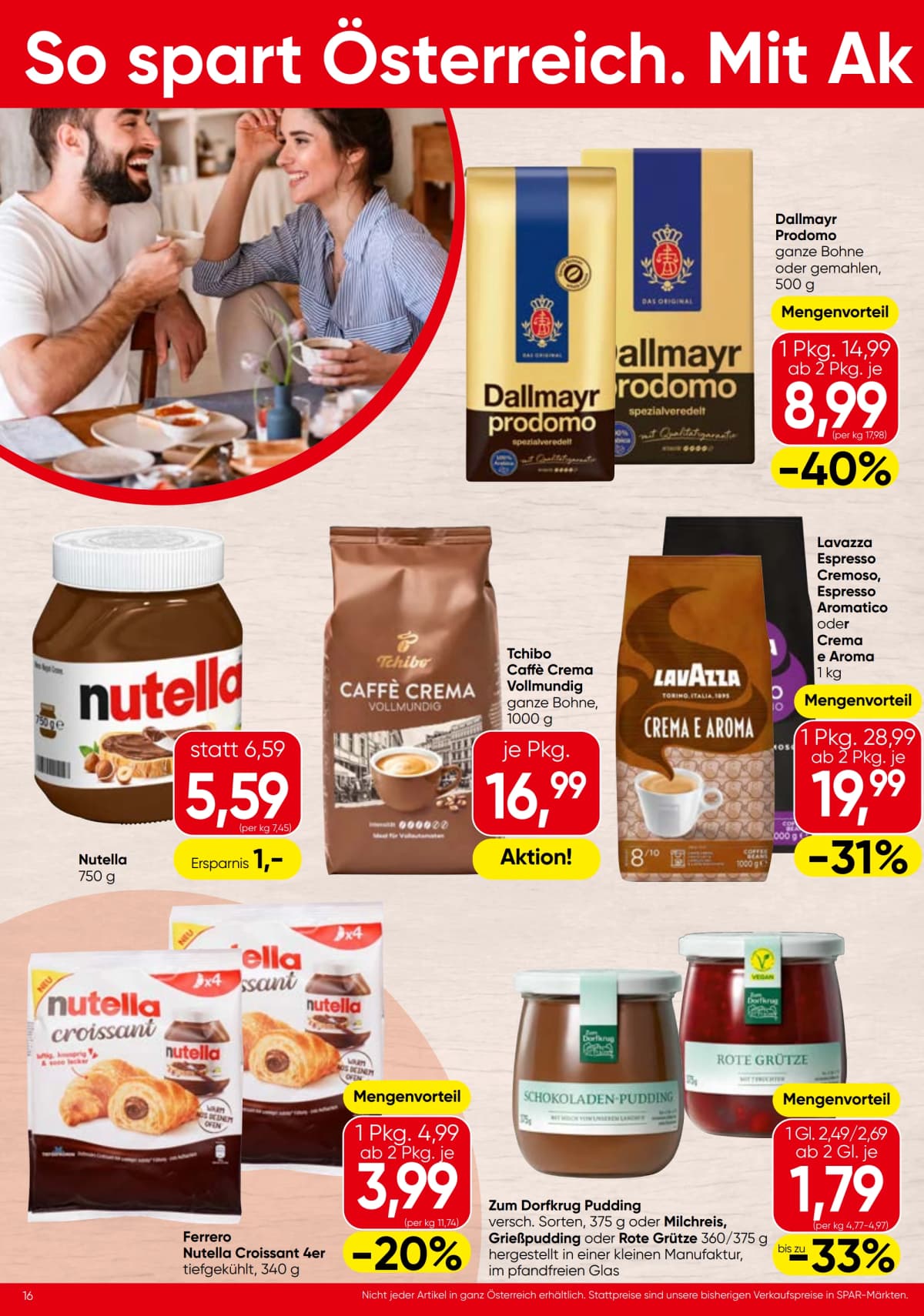 Seite 16 des Spar Flugblatts – Aktuelle Angebote