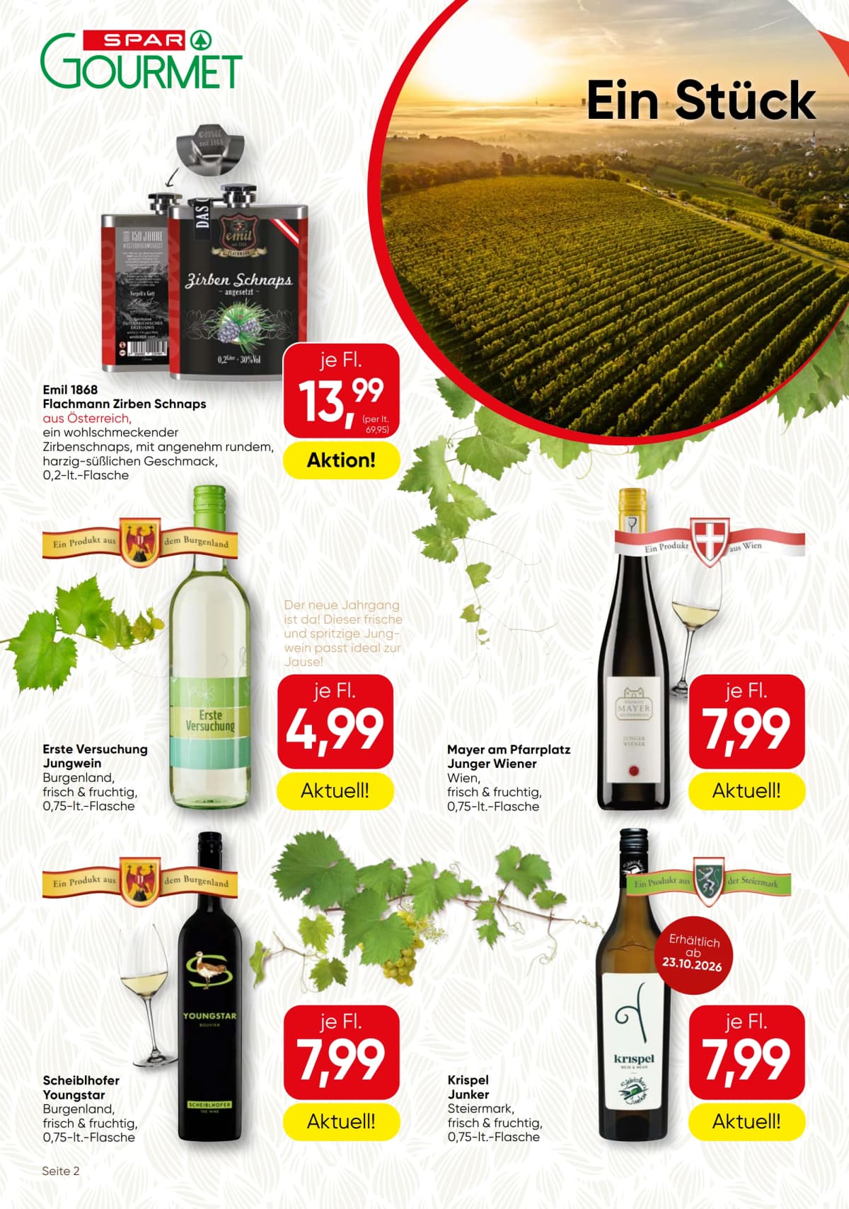 Seite 2 des Spar Flugblatts – Gourmet