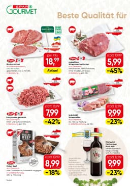 Seite 4 des Spar Prospekts Gourmet
