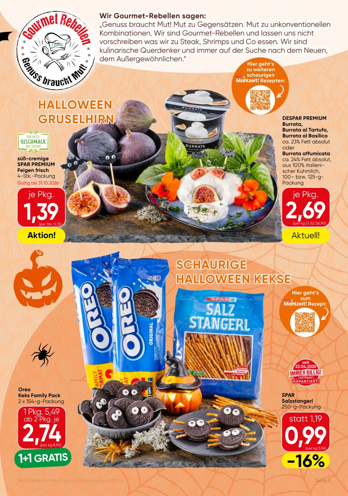 Seite 9 des Spar Flugblatts – Gourmet