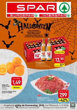Seite 1 des Spar Prospekts Aktuellle Angebote