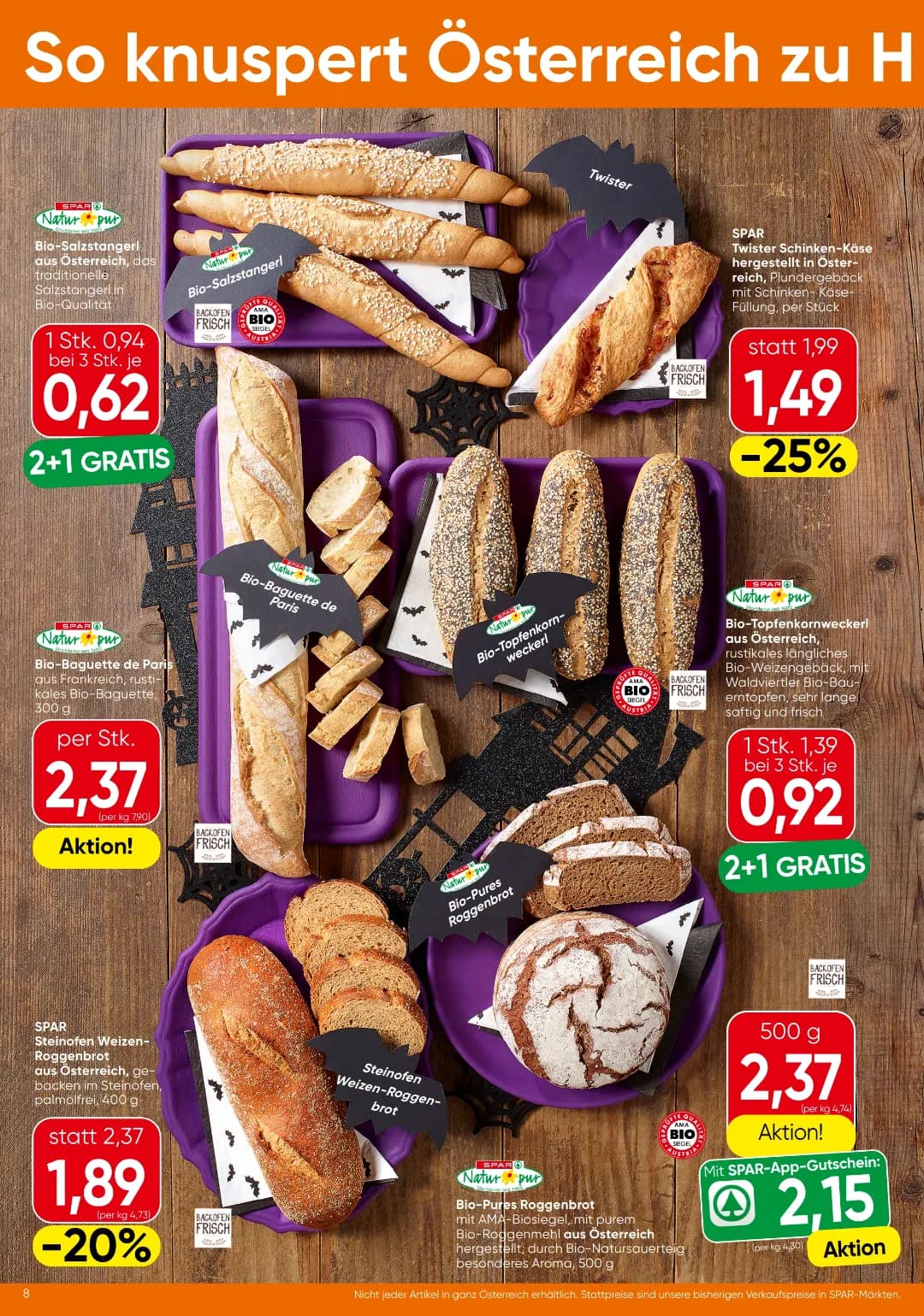 Seite 8 des Spar Flugblatts – Aktuellle Angebote