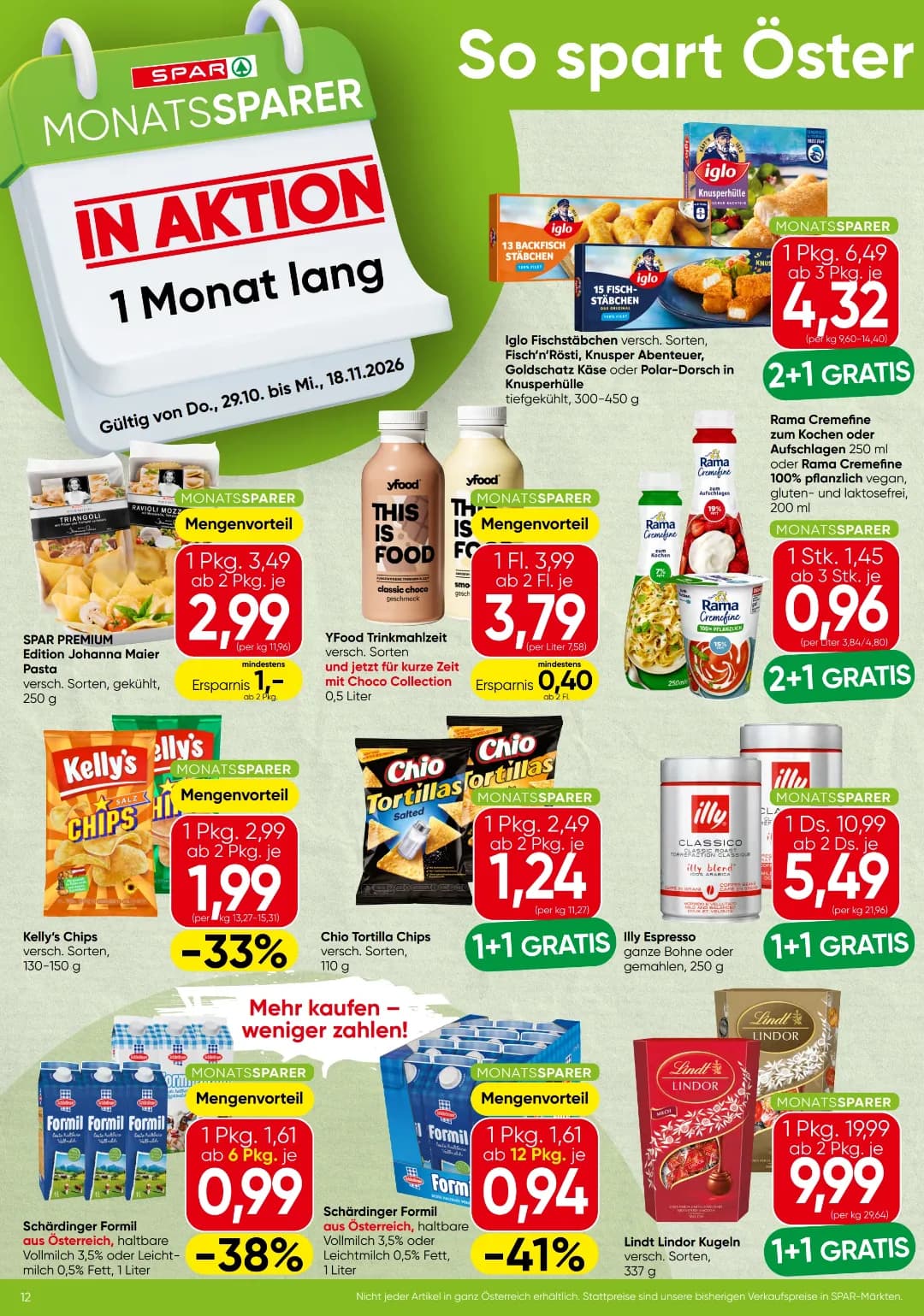Seite 12 des Spar Flugblatts – Aktuellle Angebote