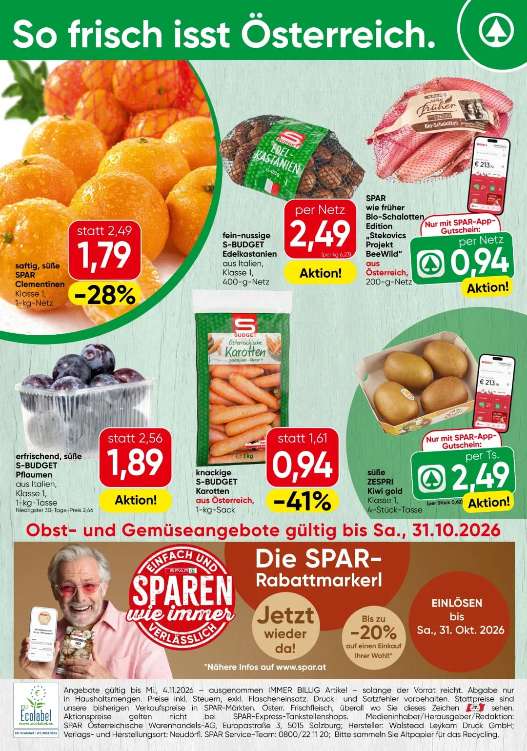 Seite 16 des Spar Flugblatts – Aktuellle Angebote