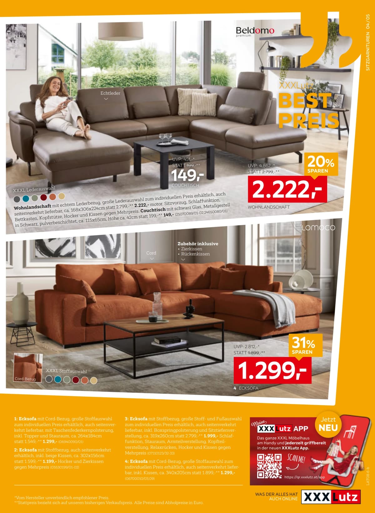 Seite 5 des XXXLutz Flugblatts – Aktuelle Angebote ab 23.08.2026.