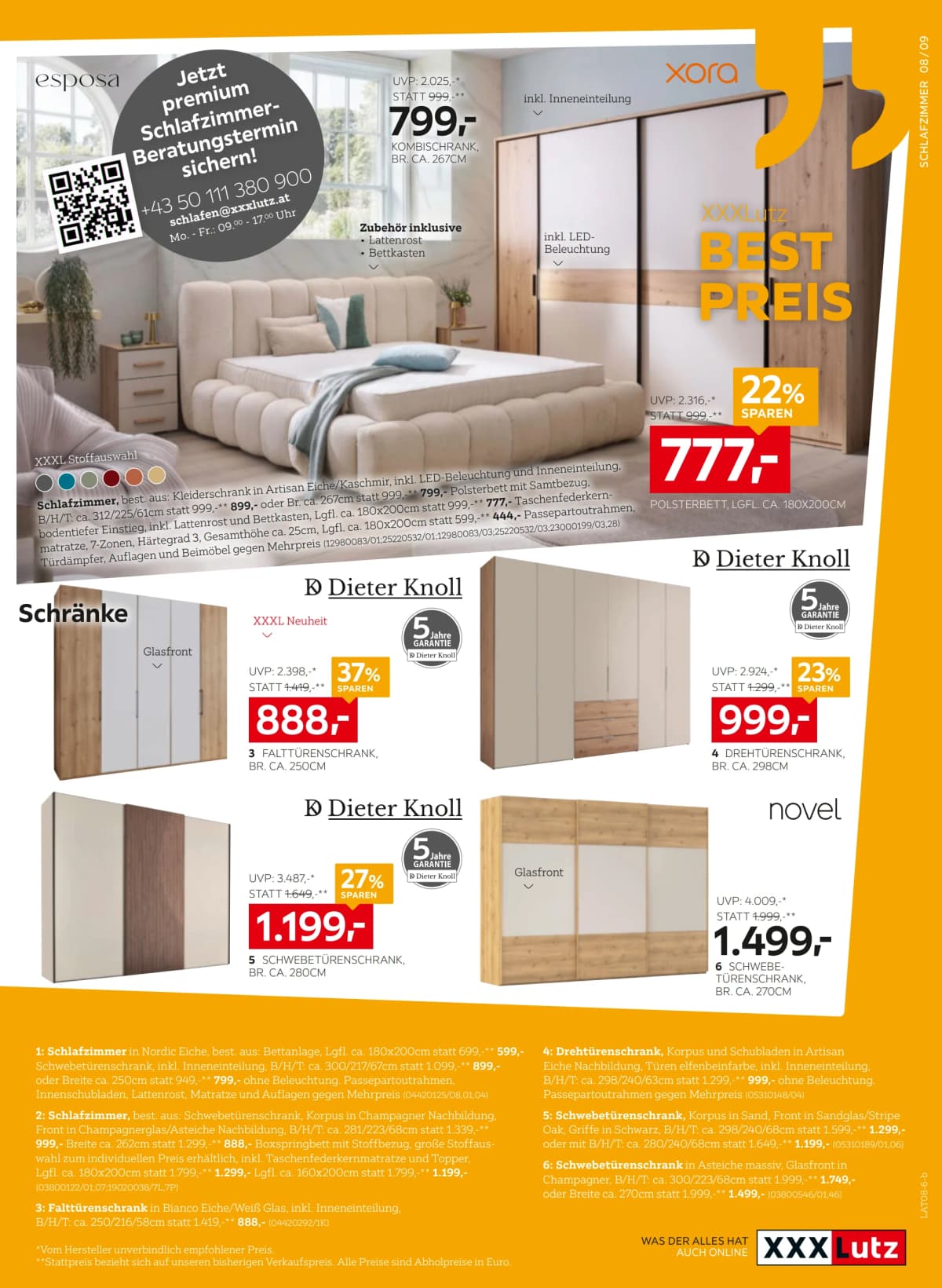 Seite 9 des XXXLutz Flugblatts – Aktuelle Angebote ab 23.08.2026.