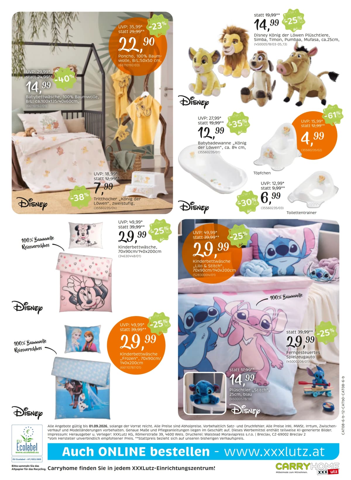 Seite 12 des XXXLutz Flugblatts – Carryhome