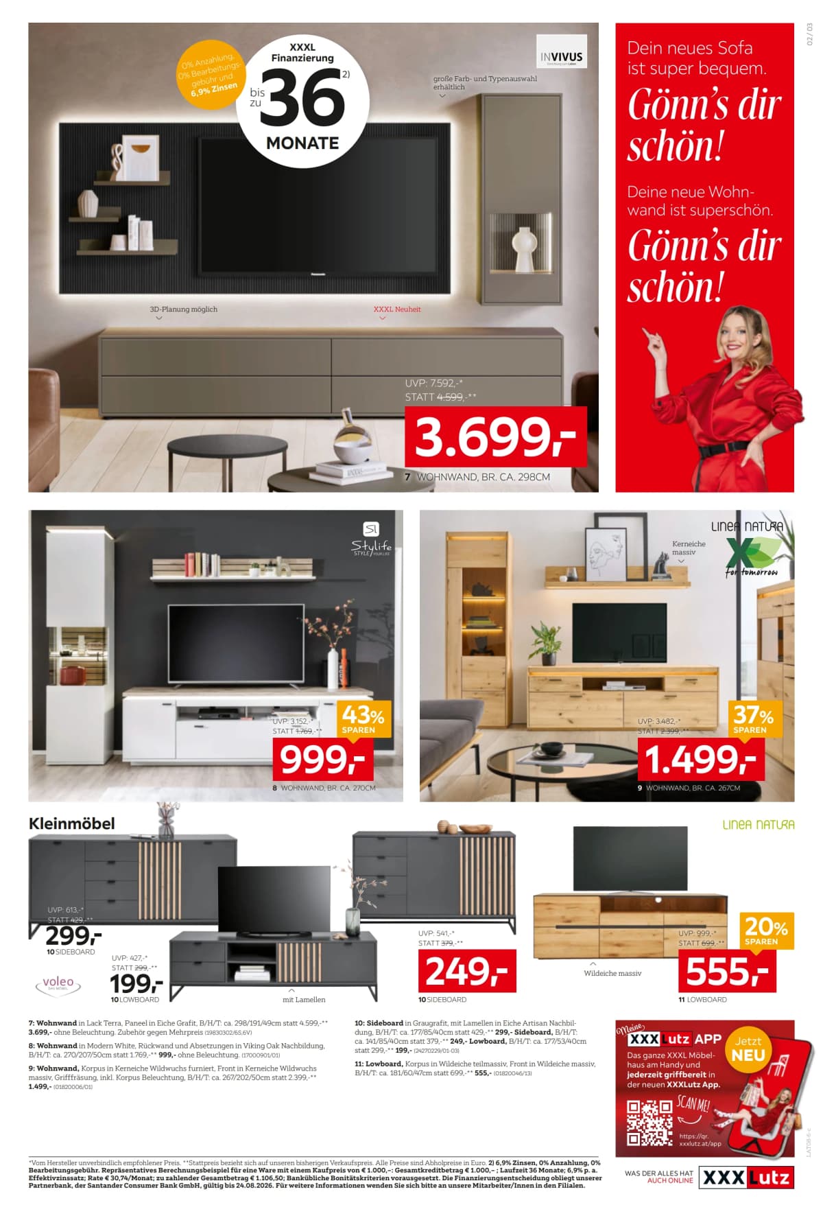 Seite 3 des XXXLutz Flugblatts – Joker ab 23.08.2026.