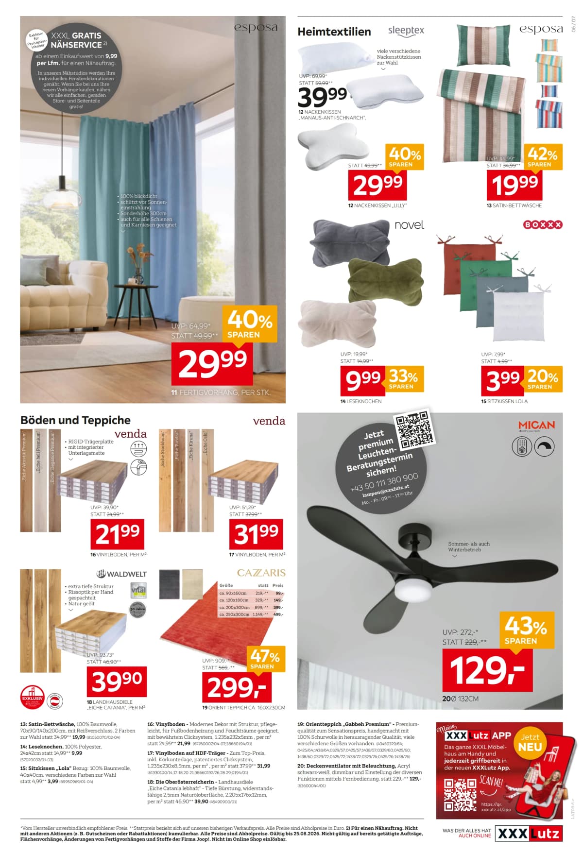 Seite 7 des XXXLutz Flugblatts – Joker