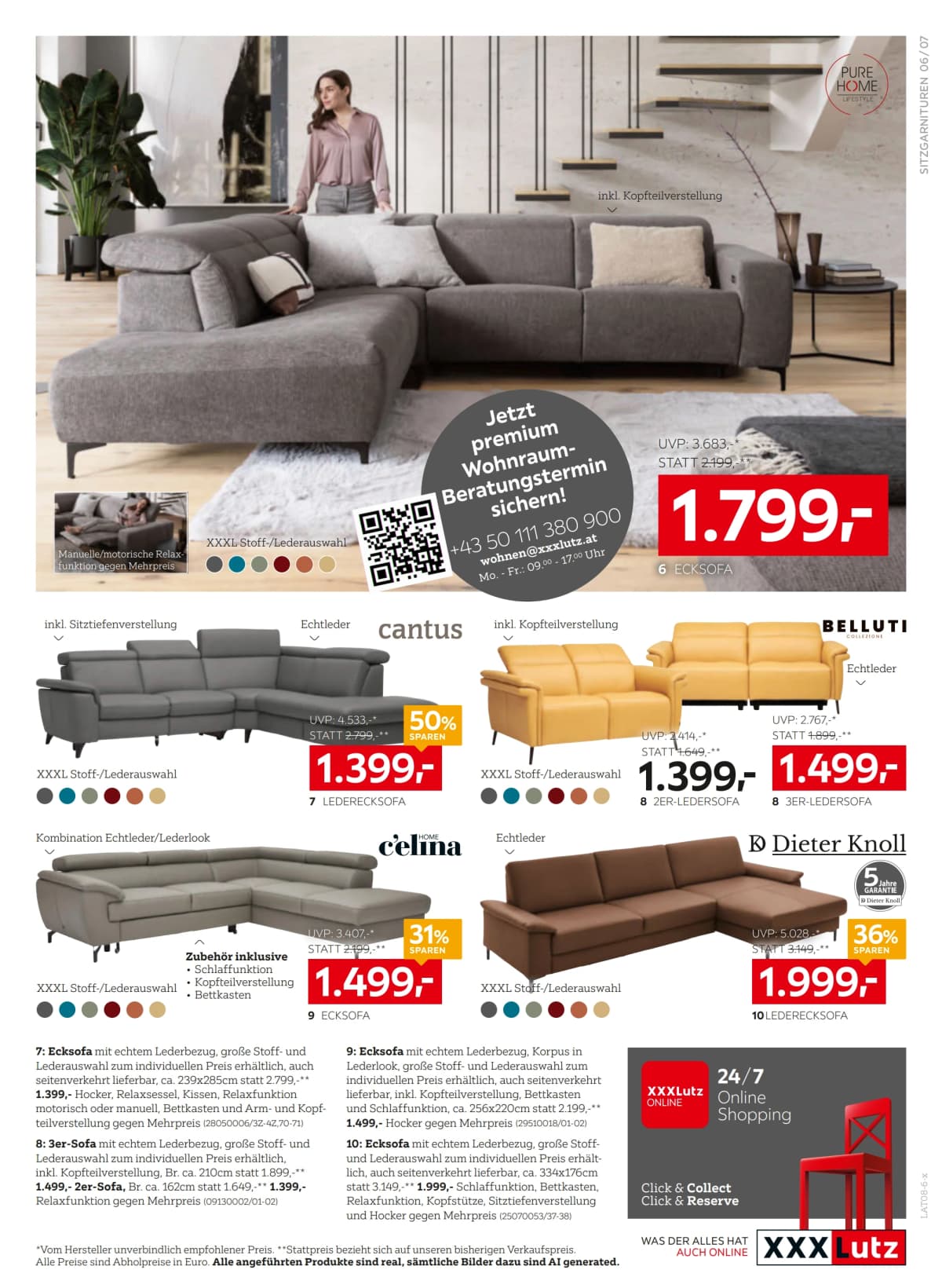 Seite 7 des XXXLutz Flugblatts – 20% sparen mit XXXL Joker ab 23.08.2026.