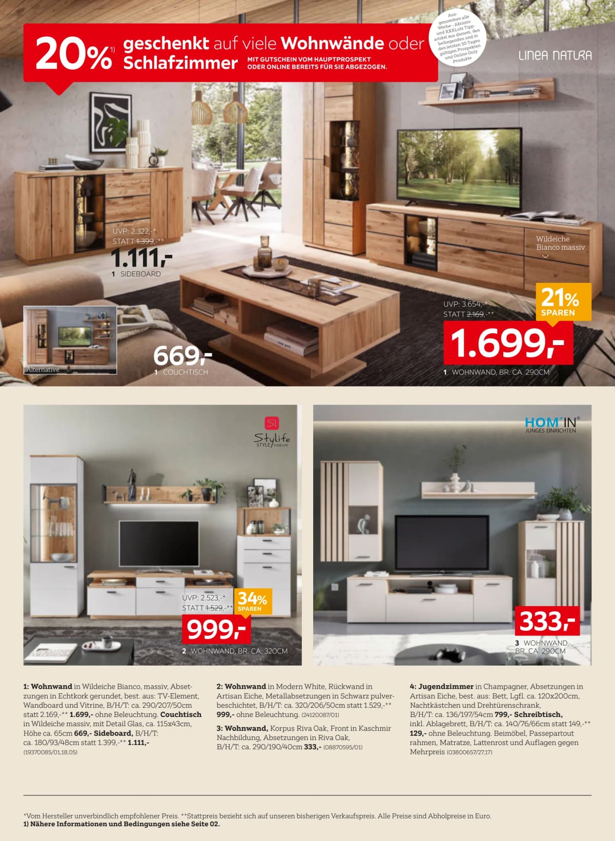 Seite 10 des XXXLutz Flugblatts – 20% sparen mit XXXL Joker ab 23.08.2026.
