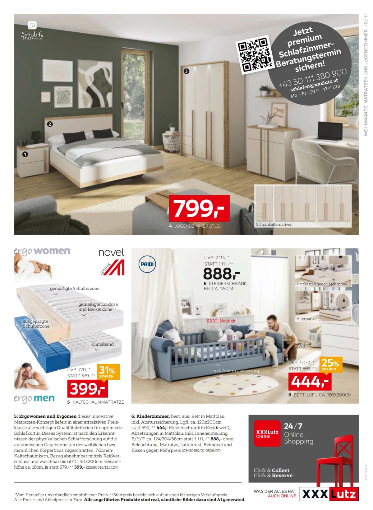 Seite 11 des XXXLutz Flugblatts – 20% sparen mit XXXL Joker ab 23.08.2026.