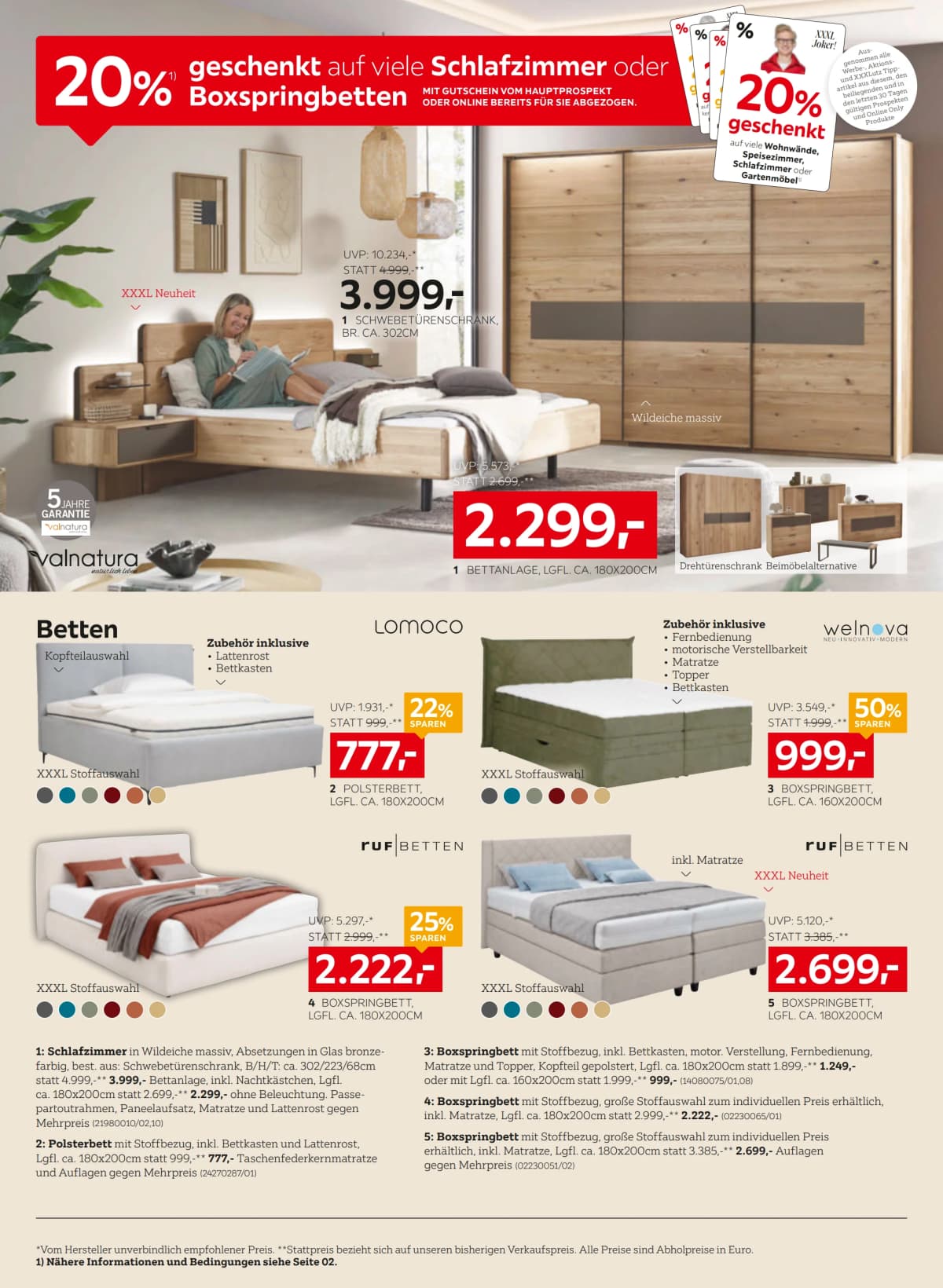 Seite 12 des XXXLutz Flugblatts – 20% sparen mit XXXL Joker ab 23.08.2026.