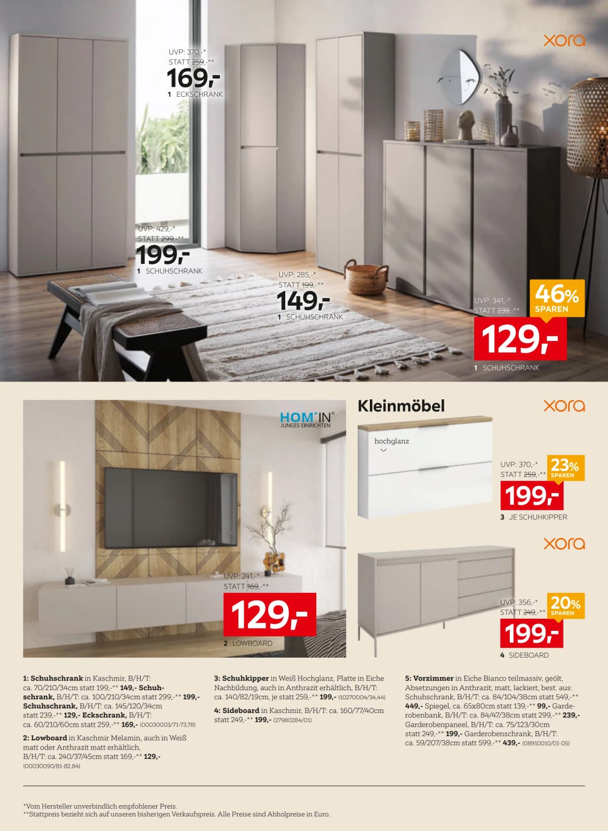 Seite 14 des XXXLutz Flugblatts – 20% sparen mit XXXL Joker