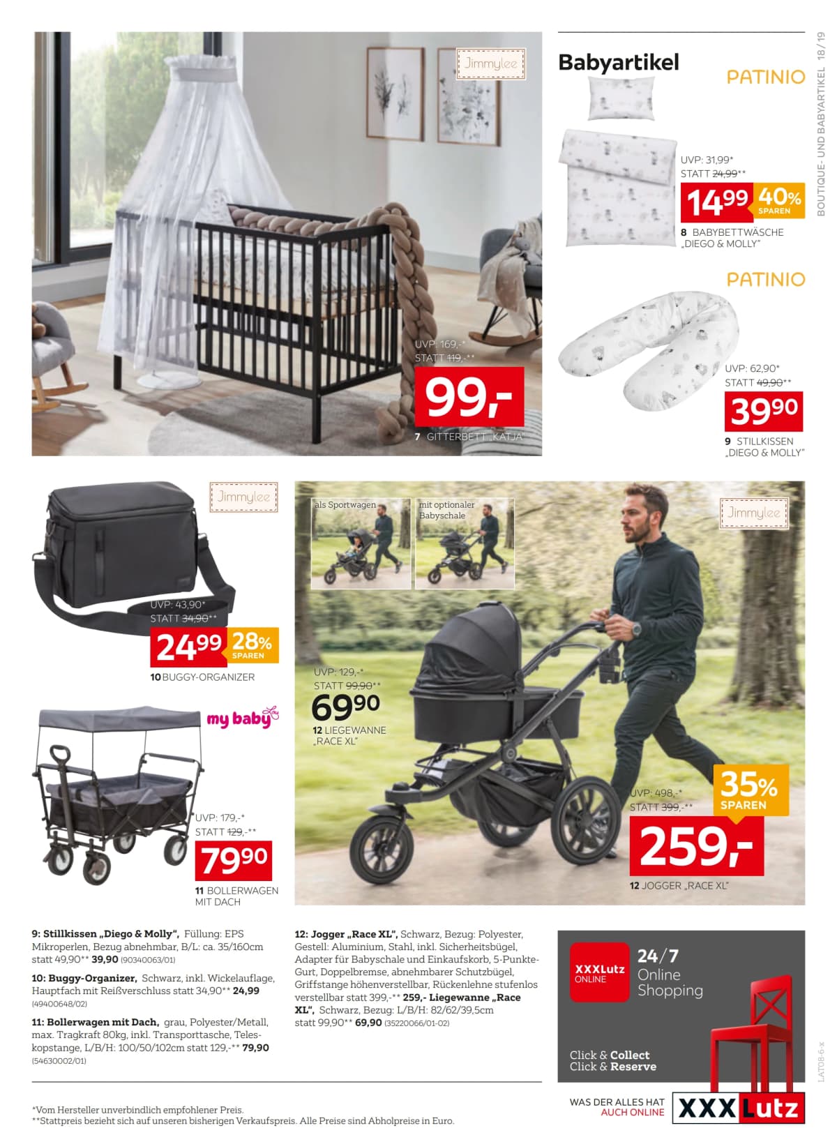 Seite 19 des XXXLutz Flugblatts – 20% sparen mit XXXL Joker ab 23.08.2026.