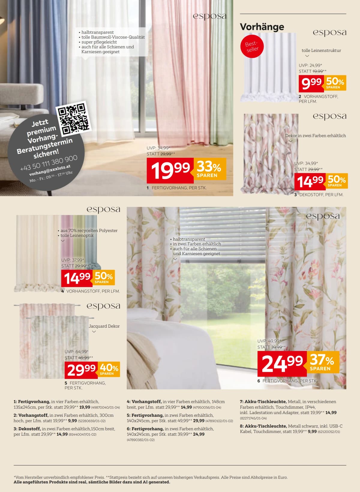 Seite 20 des XXXLutz Flugblatts – 20% sparen mit XXXL Joker