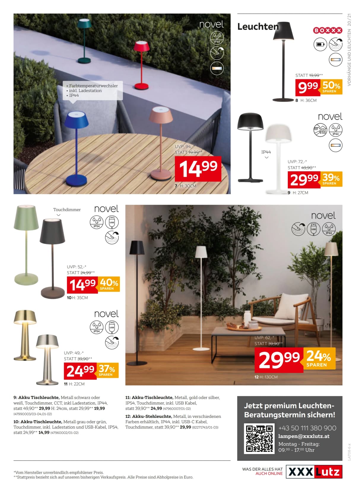 Seite 21 des XXXLutz Flugblatts – 20% sparen mit XXXL Joker ab 23.08.2026.