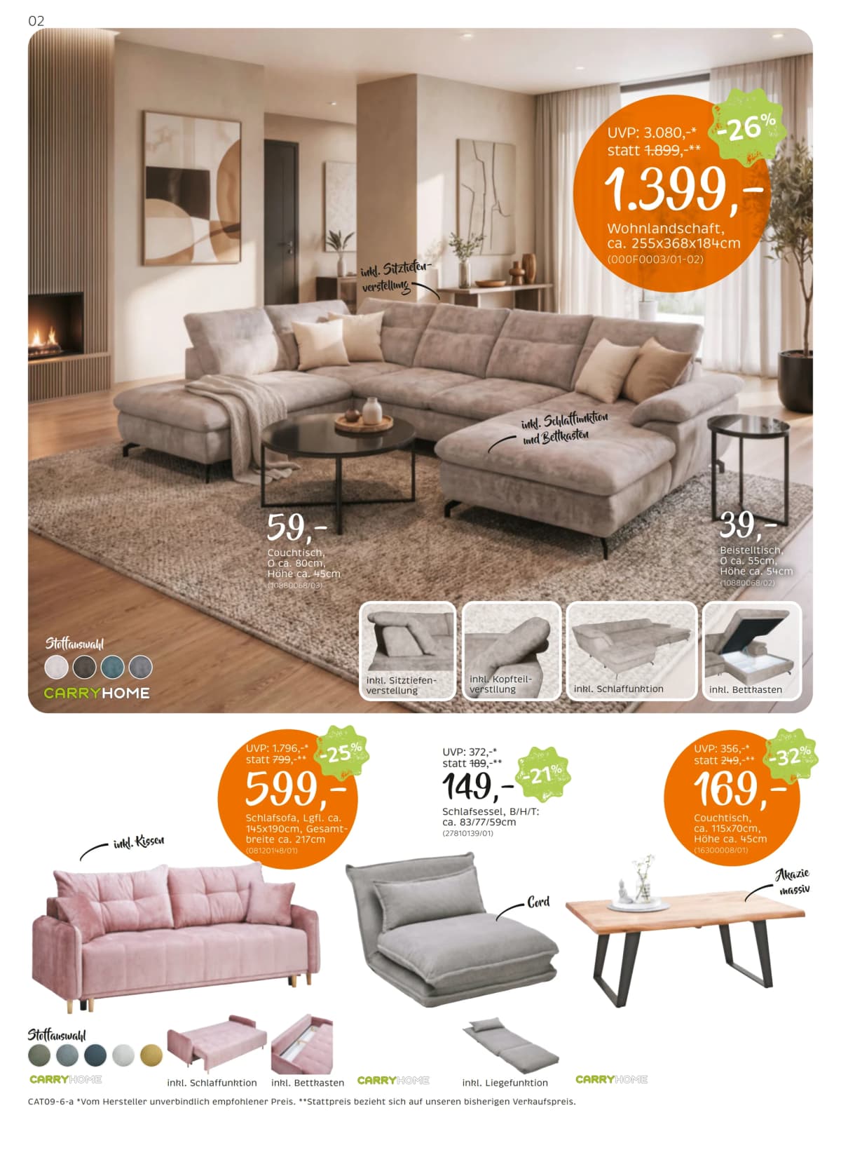 Seite 2 des XXXLutz Flugblatts – Carry Home