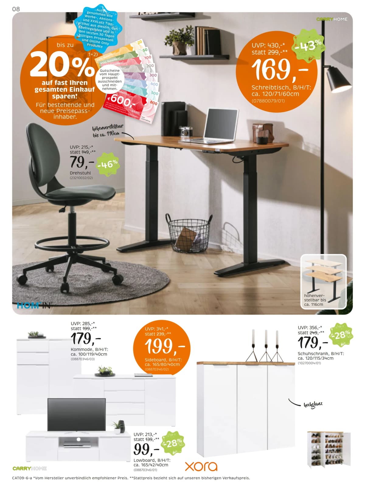 Seite 8 des XXXLutz Flugblatts – Carry Home
