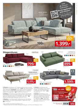 Seite 3 des XXXLutz Prospekts 20% Einkauf Sparen