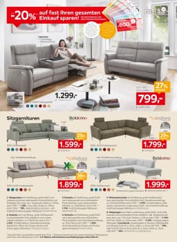Seite 4 des XXXLutz Prospekts 20% Einkauf Sparen