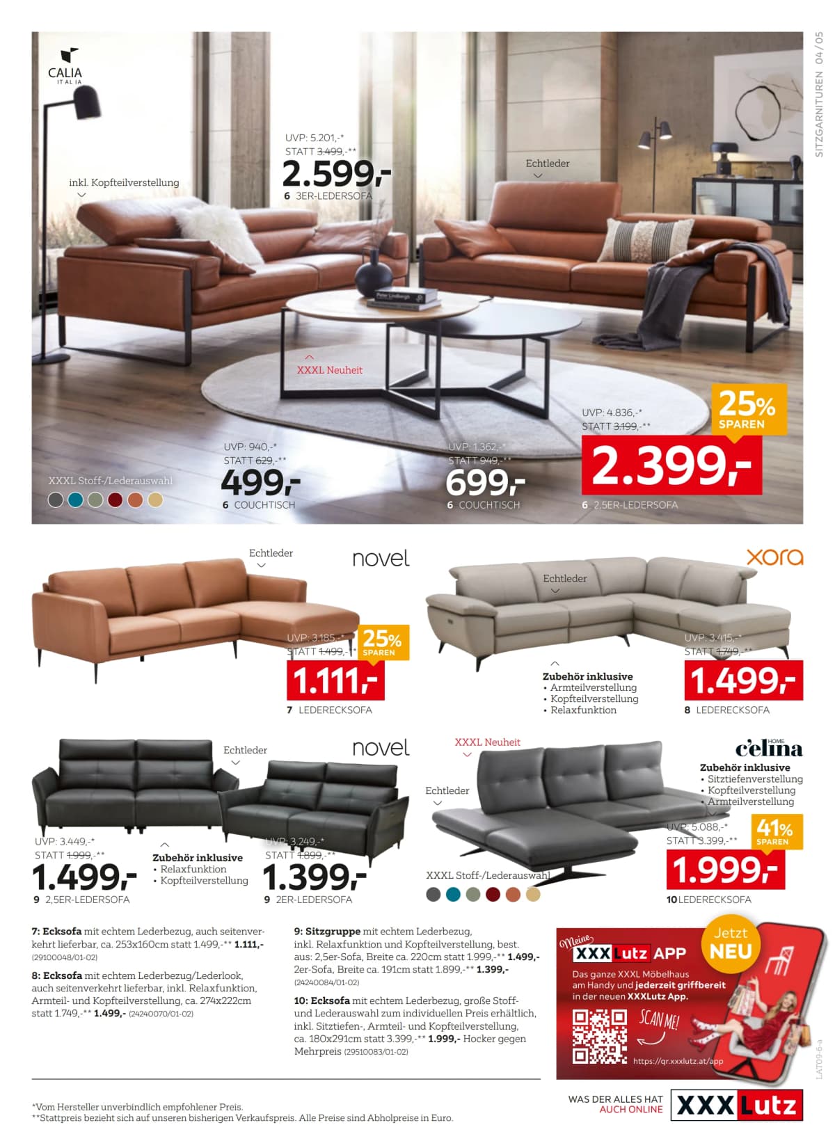 Seite 5 des XXXLutz Flugblatts – 20% Einkauf Sparen ab 09.09.2026.